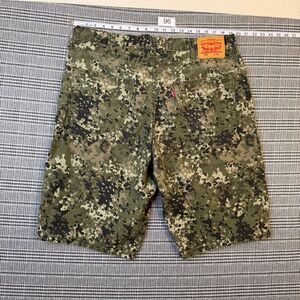 Levi's 469 Men's Shorts Camouflage Green Cotton Size 38